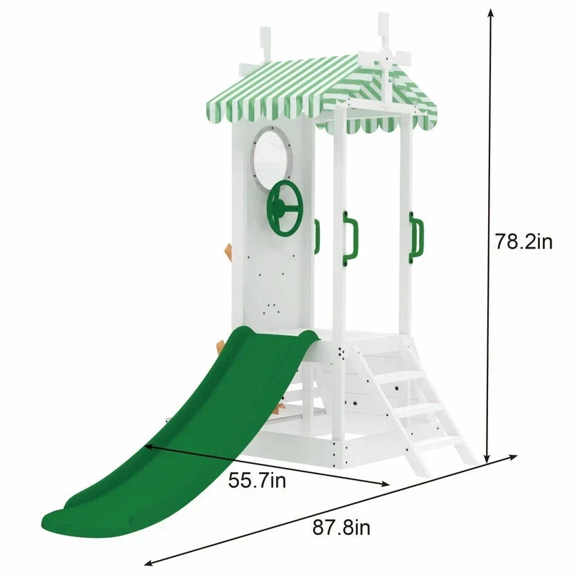 Avenlur Aloe Outdoor Mini Playset for Toddlers - Water Slide & Backyard Fun