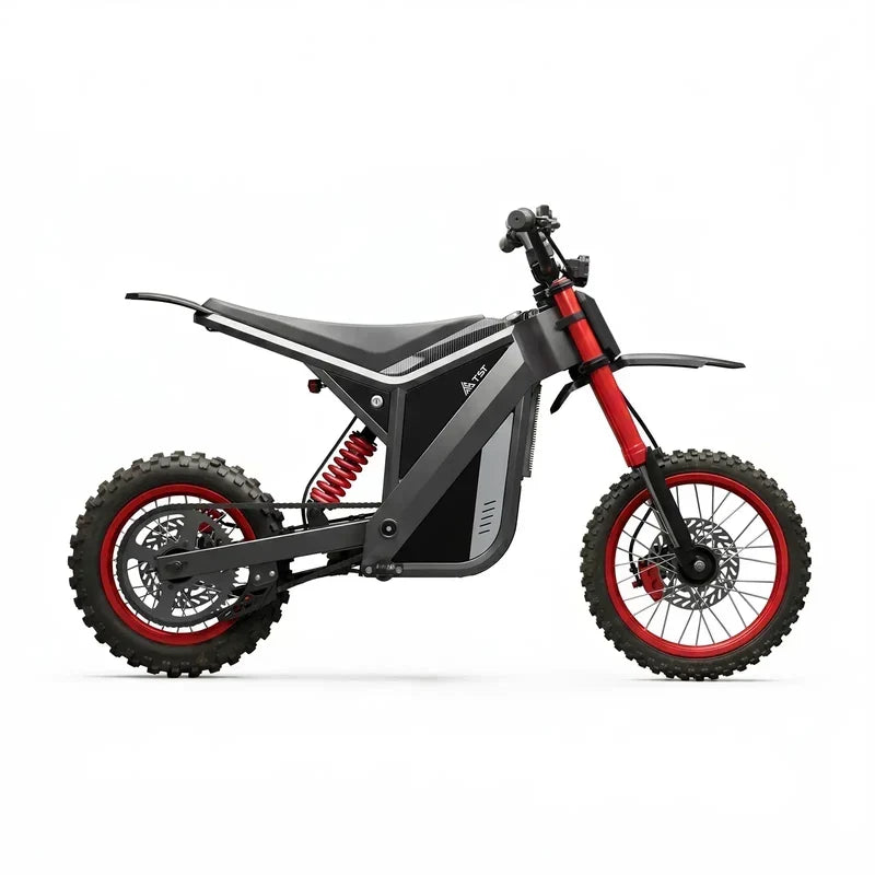 TST GT63 Electric Dirt Bike, 2400W Brushless Hub Motor, 45 MPH Top Speed, 48V 22.5Ah Battery with 50 Mile Range, 210Nm Torque, Front Hydraulic