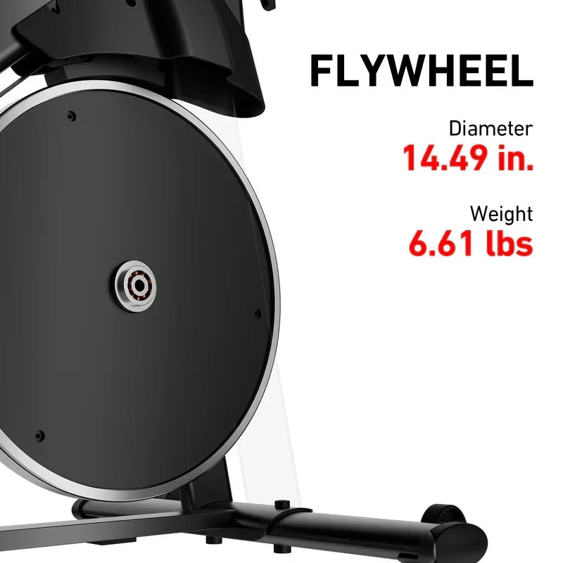 DeerRun S500 Pro King Size Indoor Exercise Bike for Tall Riders 32 Magnetic Adjustable Resistance, LED Screen