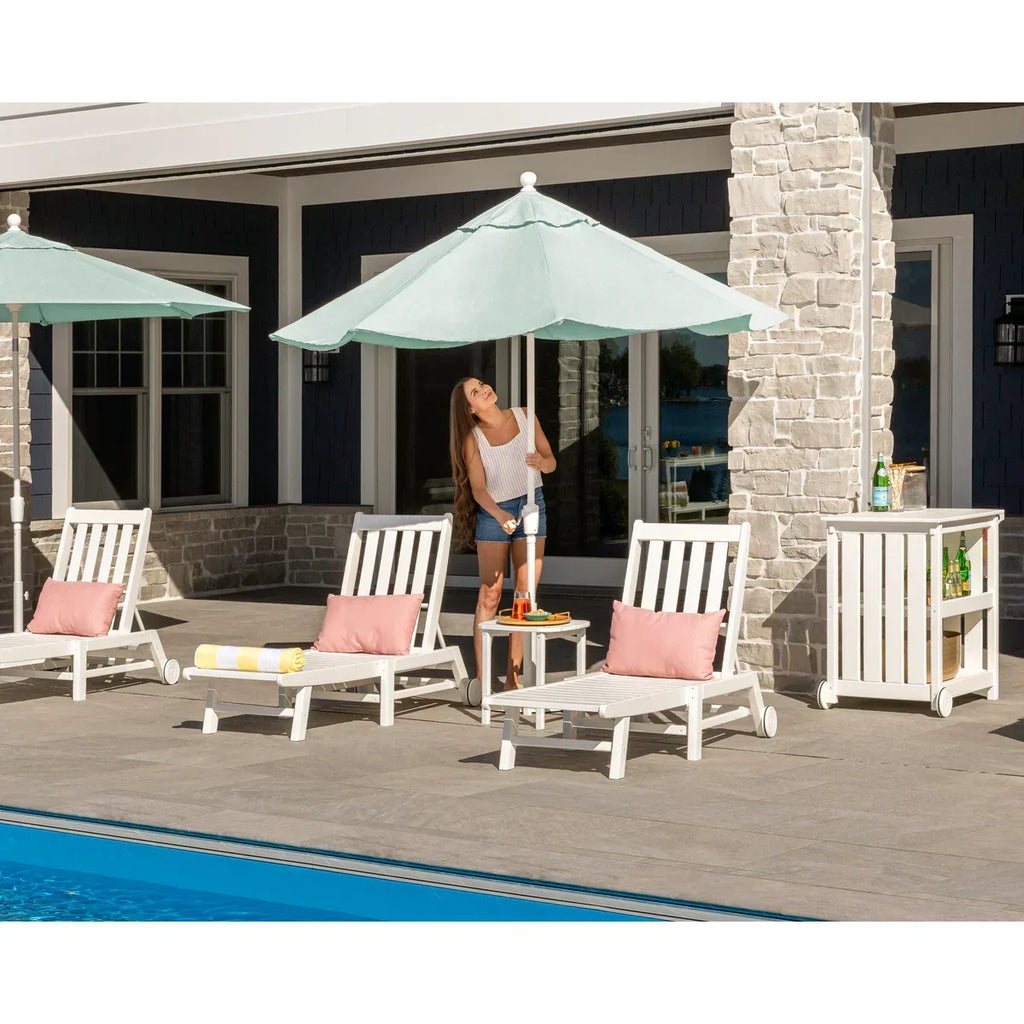 Polywood 9 ft Tilt Market Umbrella & Base