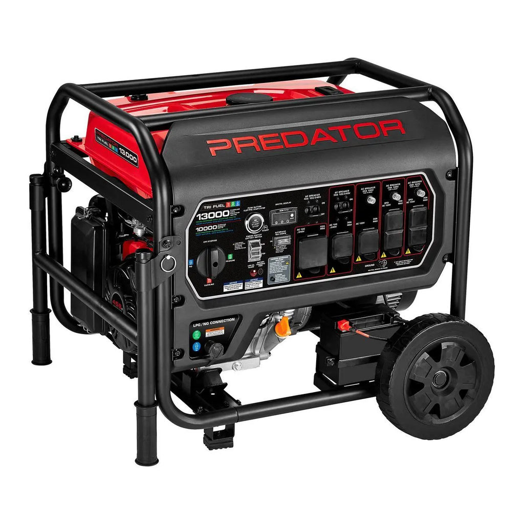 Harbor Freight Predator 13,000 Watt Tri-Fuel Portable Generator with Remote Start and CO Secure Technology, 49-State Compliant