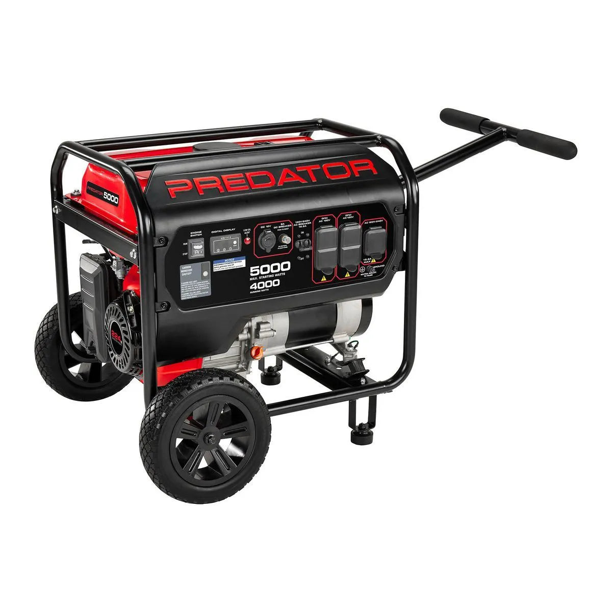 Harbor Freight Predator 5000 Watt Gas-Powered Portable Generator with CO Secure Technology, California Compliant