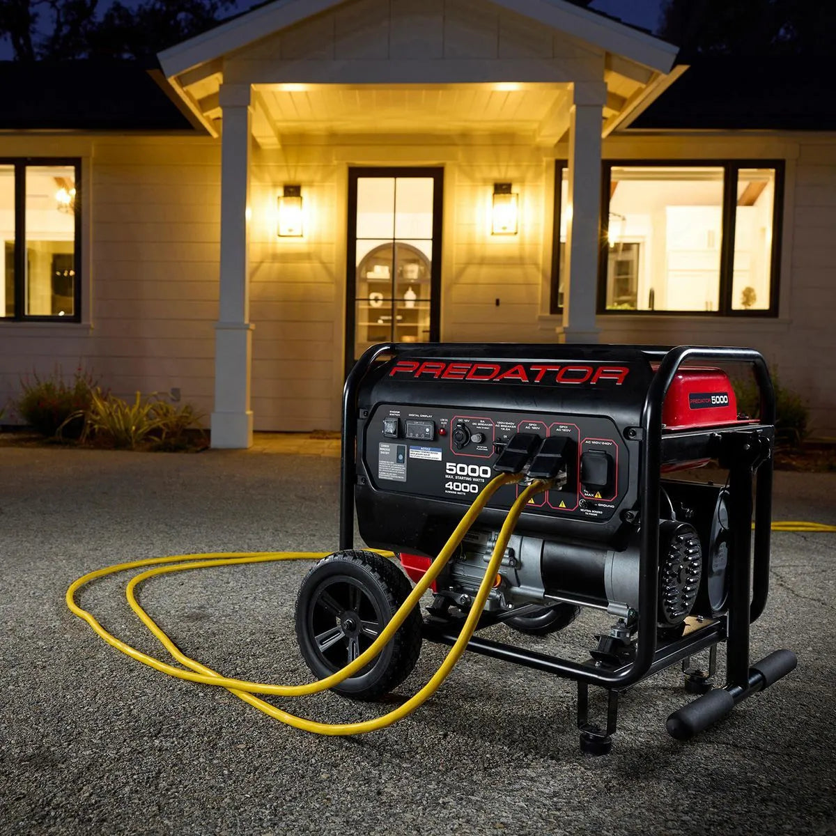 Harbor Freight Predator 5000 Watt Gas-Powered Portable Generator with CO Secure Technology, California Compliant