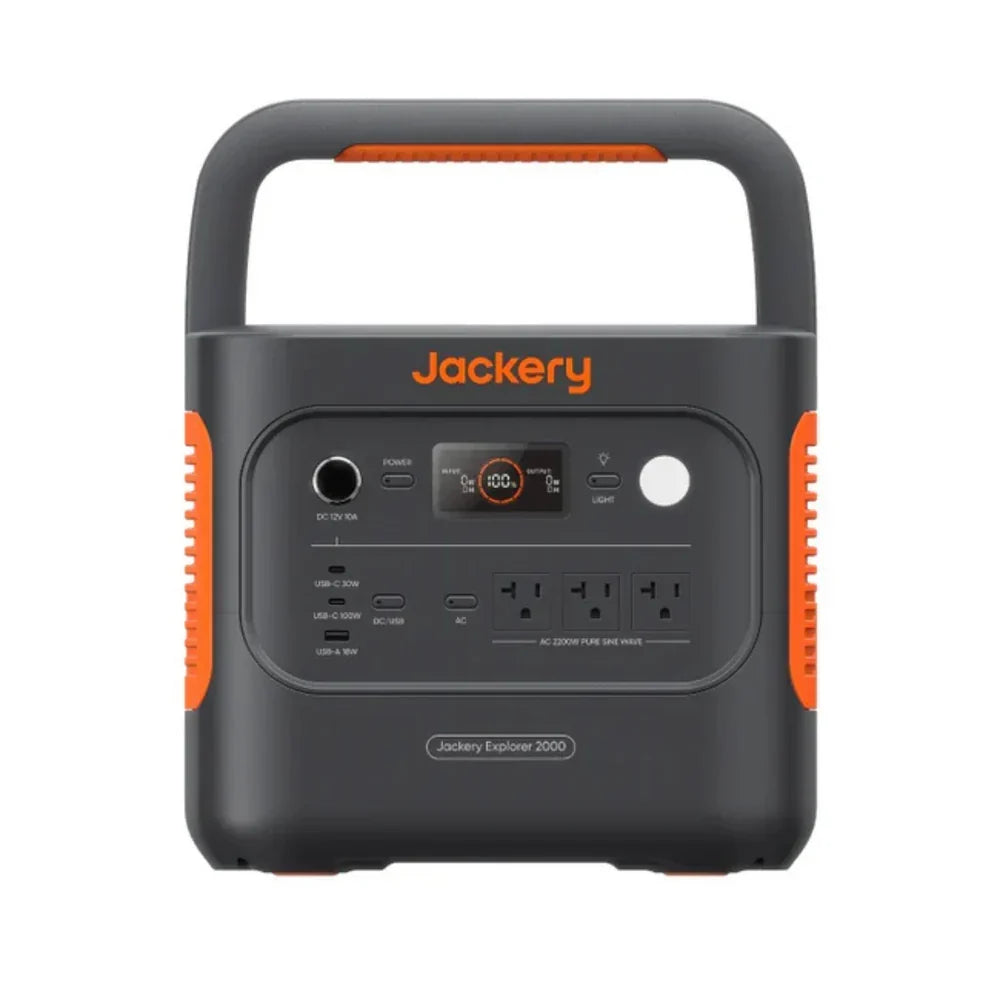 Jackery Explorer 2000 v2 Portable Power Station | 2042Wh | 2200W | 400W Solar Input