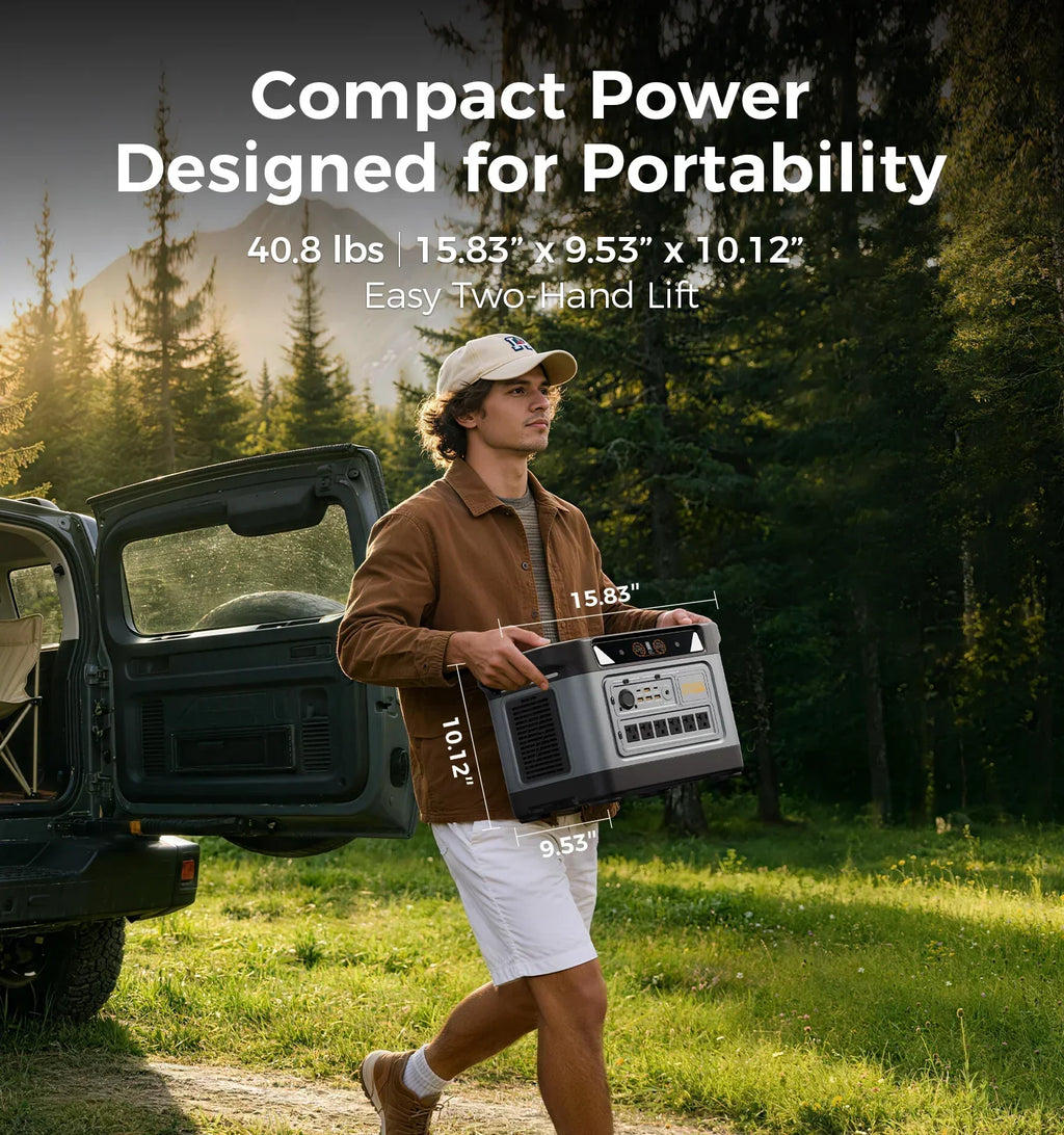 UDPOWER S2400 Portable Power Station - 2083Wh | 3000W Surge