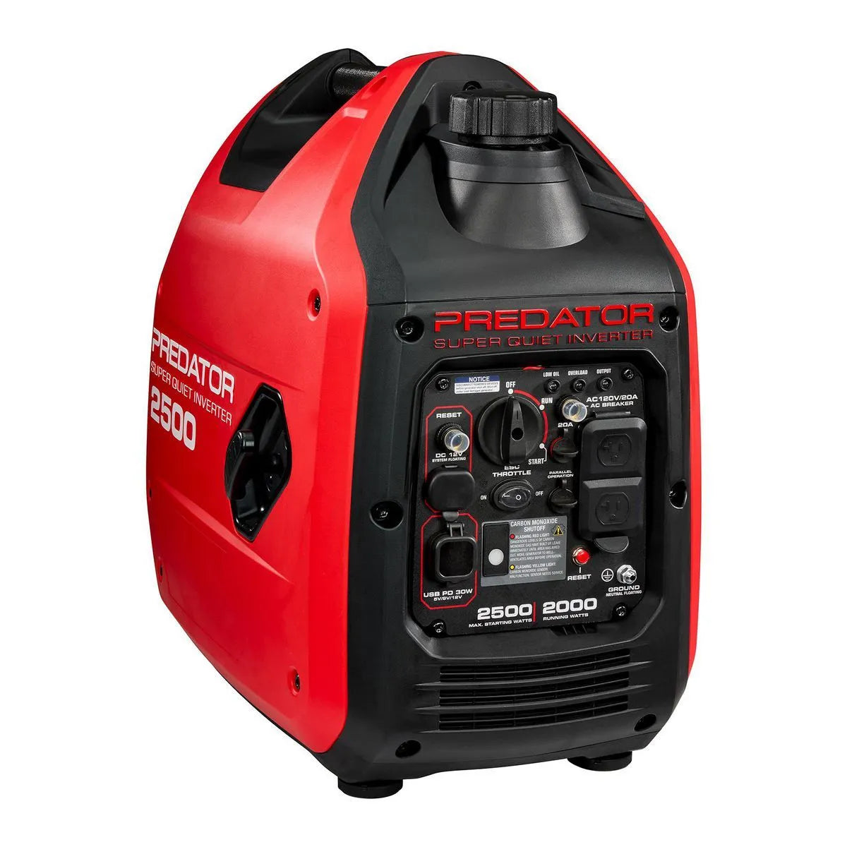 Harbor Freight Predator 2500 Watt Super Quiet Inverter Generator with CO Secure Technology