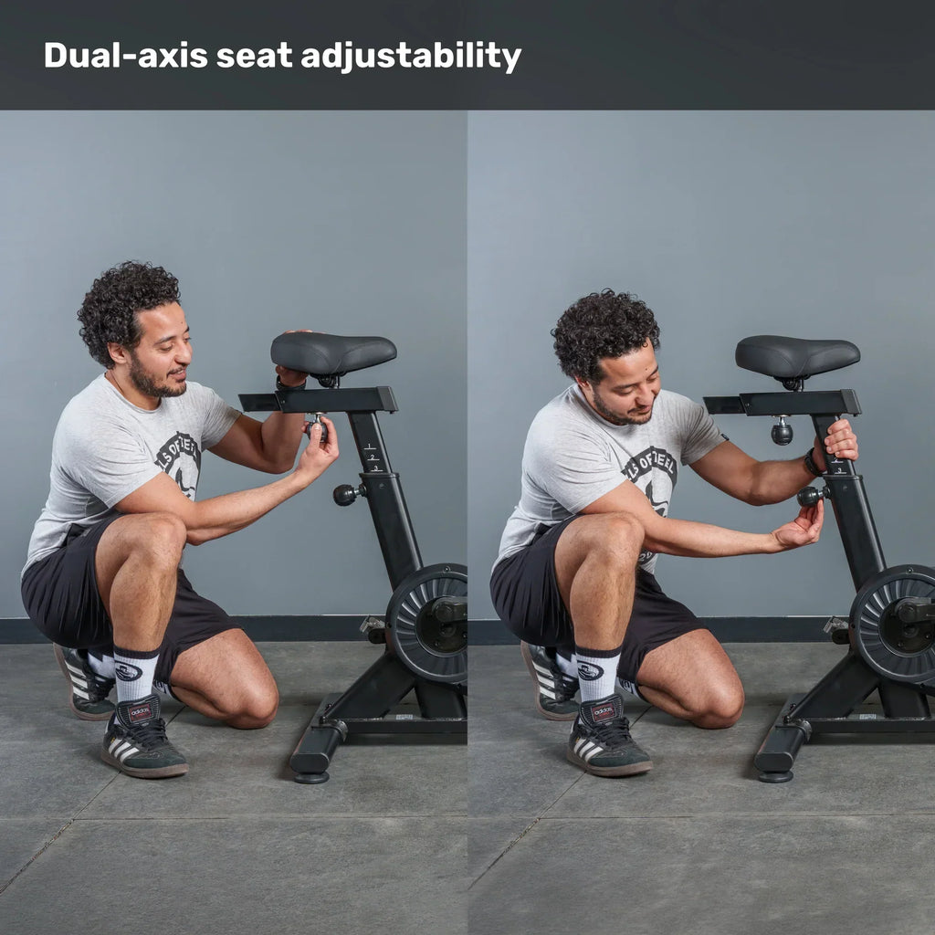 Bells of Steel Residential Air Bike with Wind Guard, Belt-Driven Full Body Fan Bike for Home Gym
