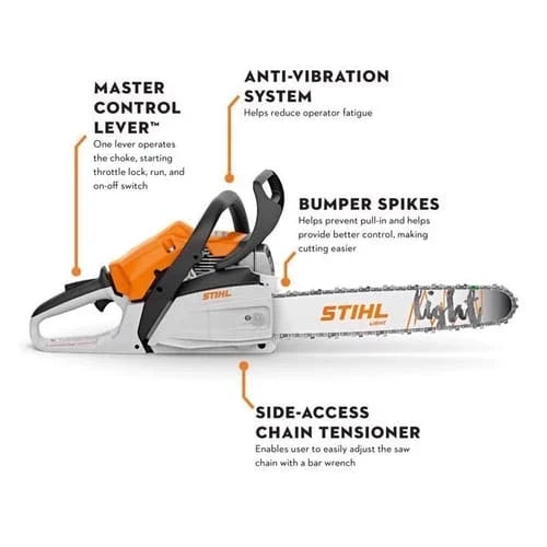 Stihl MS 162 16 in. Light 01 Bar Gas Chainsaw Picco Micro Mini 3 PMM3 3/8 in