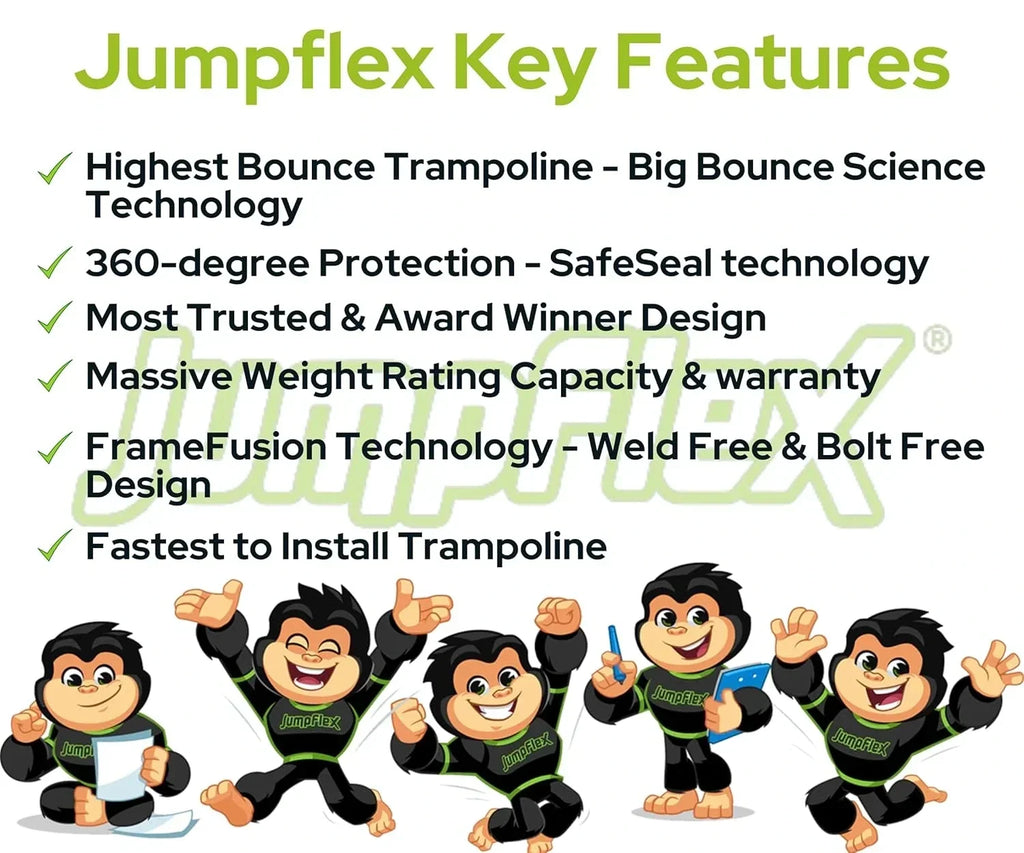 Jumblex Hero 14 ft Trampoline - Play Equipment