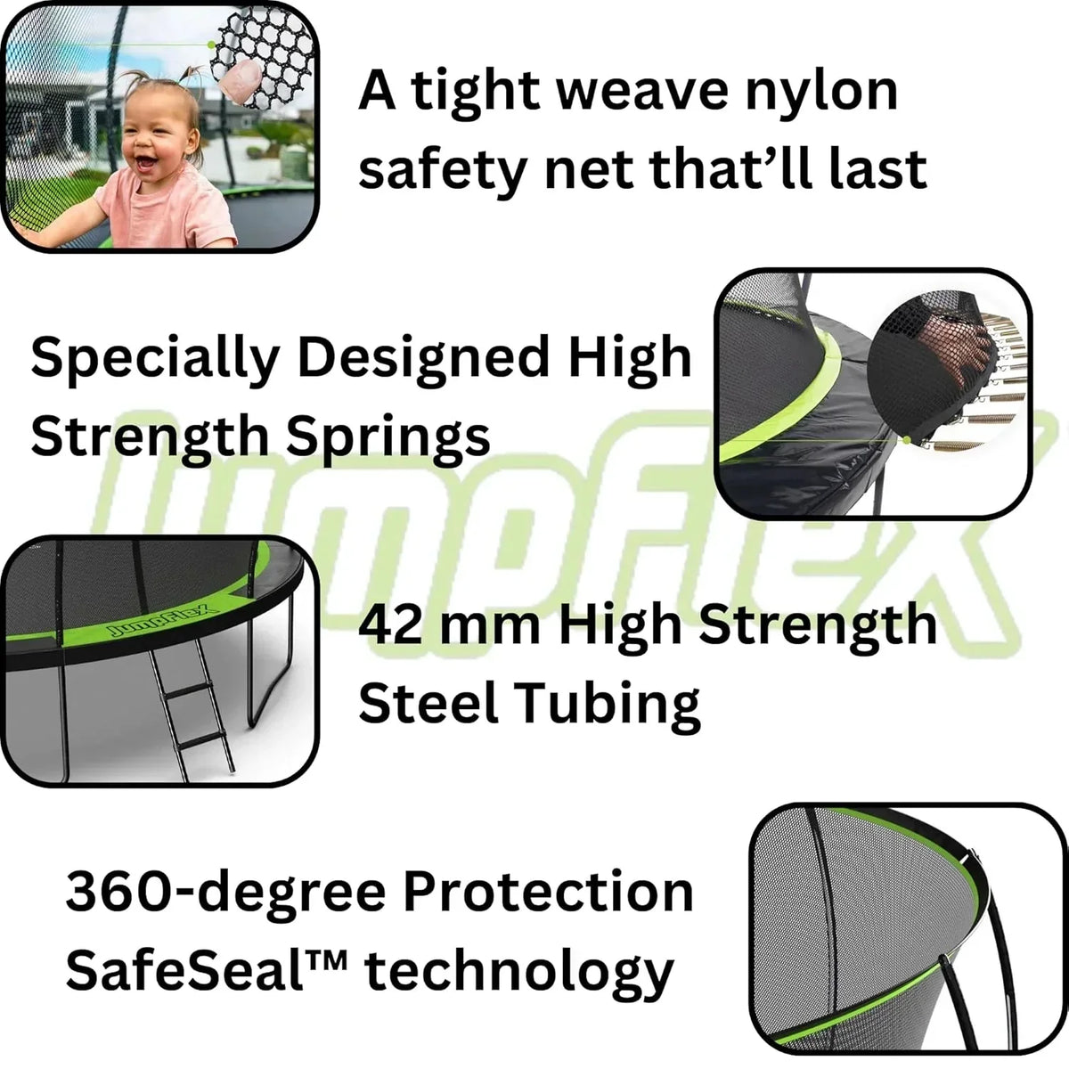 Jumblex Hero 14 ft Trampoline - Play Equipment