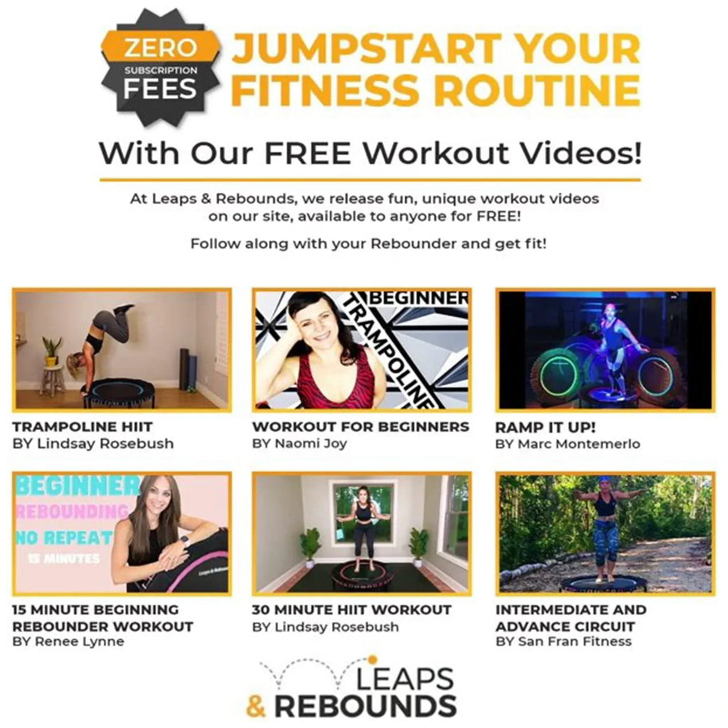 The Leaps & ReBounds Fitness Trampoline - Bungee Rebounder