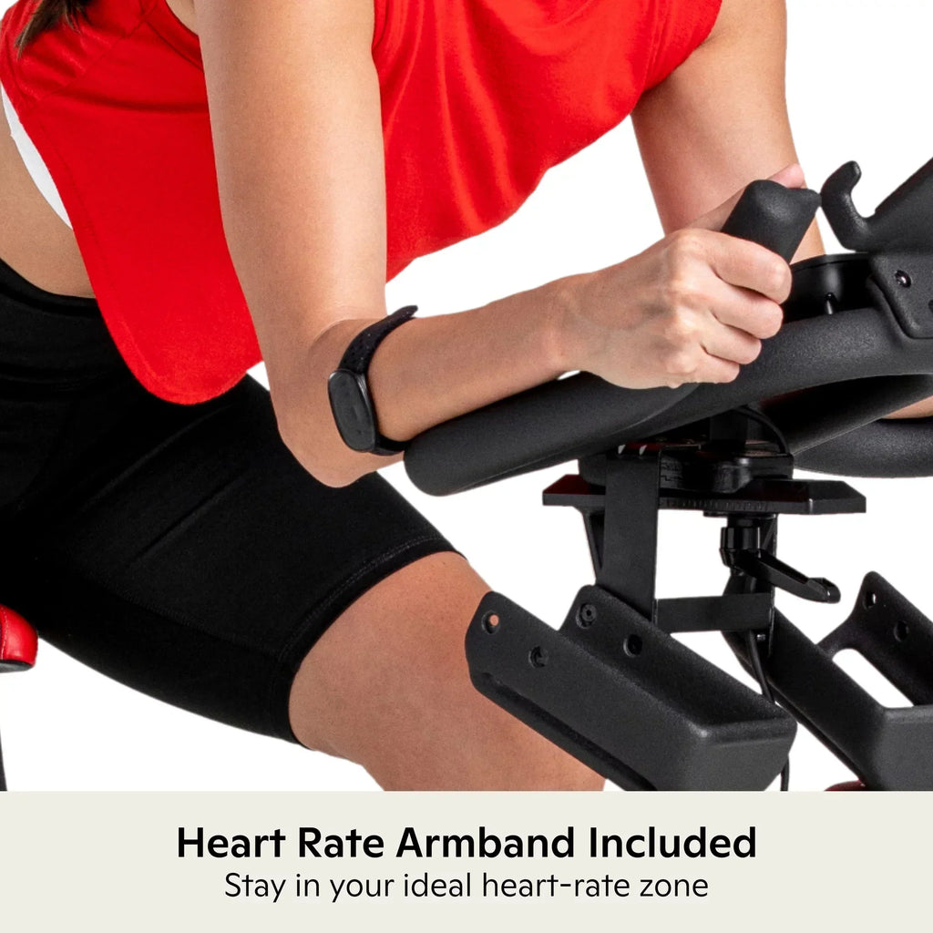 Schwinn IC4 Indoor Cycling Bike with 100 Resistance Levels, Bluetooth Heart Rate Armband, Dual-Sided SPD Pedals, Compatible with Peloton App, Zwift