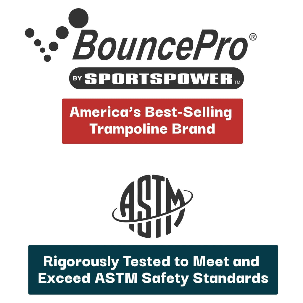 Sportspower Bounce Pro 9 ft x 15 ft Rectangular Trampoline