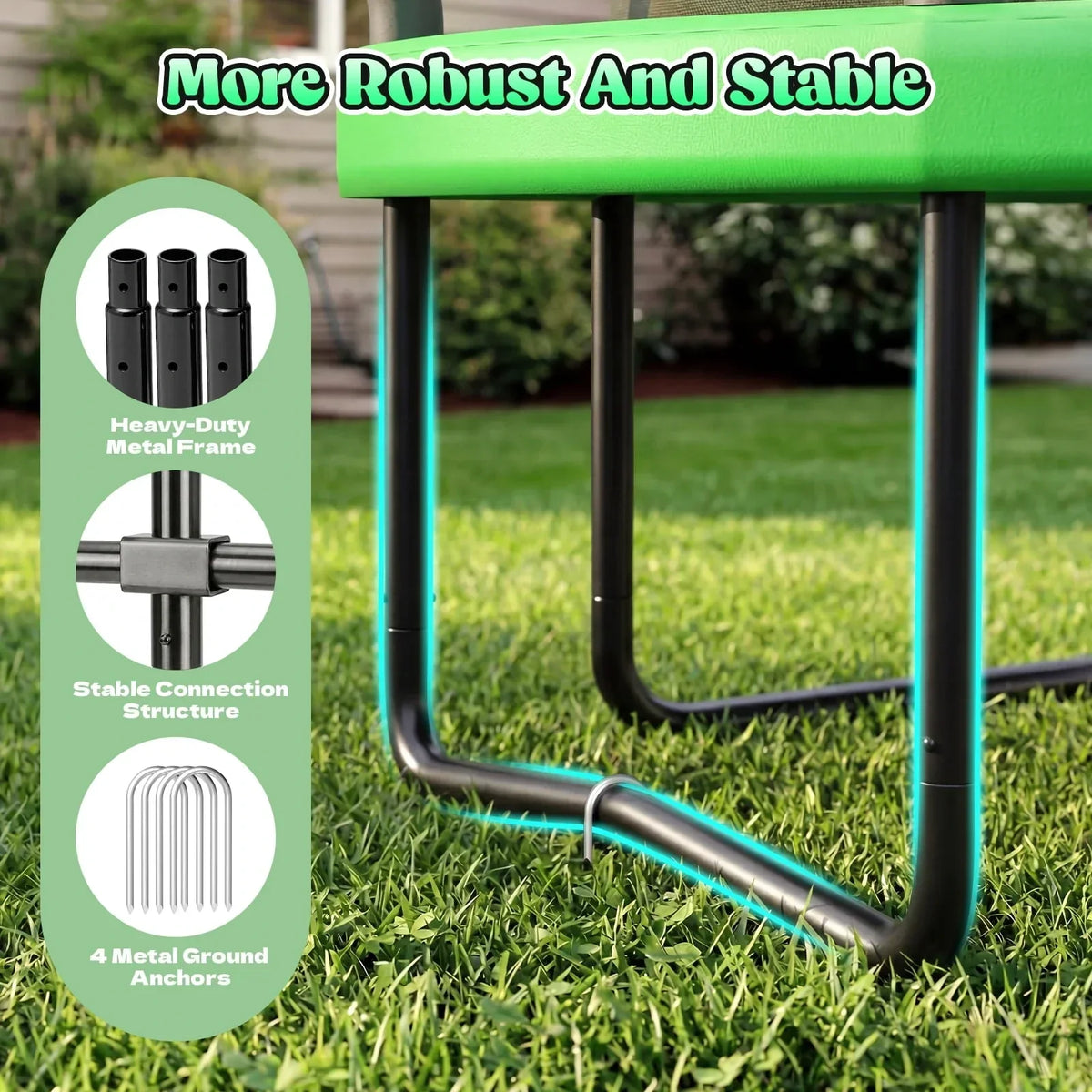 Outdoor Trampoline,Fashionsport Outfitters 8FT/12FT/14FT/16FT Round Jumping Trampoline with Ladder,Sprinkler,Basketball Hoop Board,Recreational