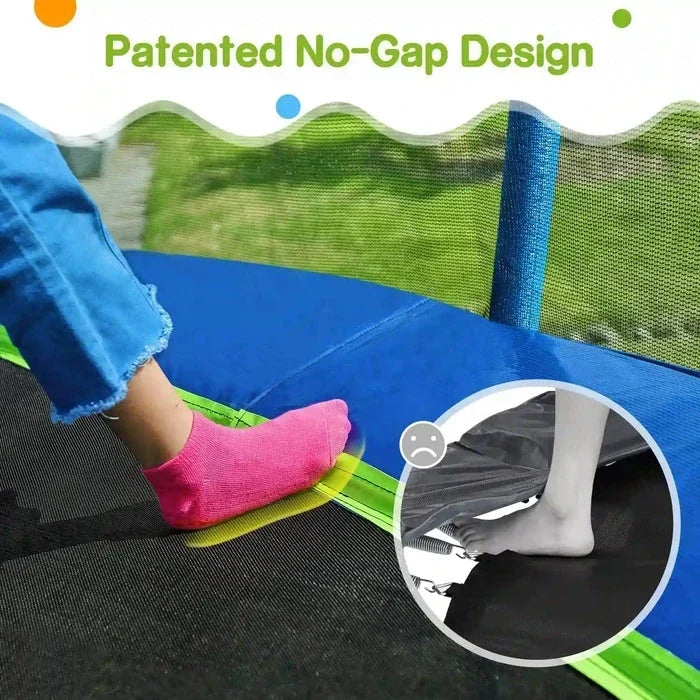 Zupapa 1500LBS Upgraded Trampoline 10-16FT - Play Equipment