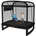 JumpFly 6FT Toddler Trampoline for Kids with Swing