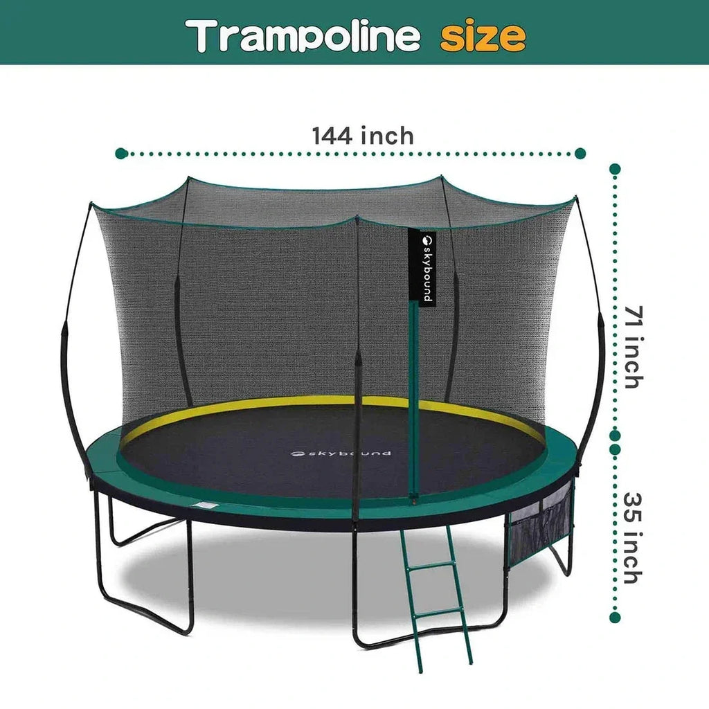 SkyBound Springless Trampoline 12FT - Play Equipment
