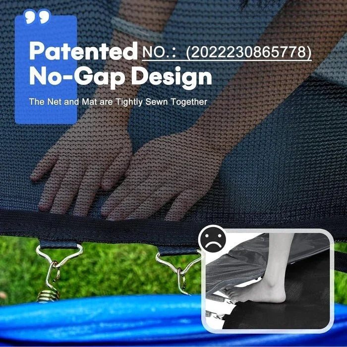 Zupapa 1800LBS/2500LBS Rectangular Trampoline - Play Equipment