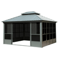 Hard top Aluminum Gazebo 12 ft x 14 ft