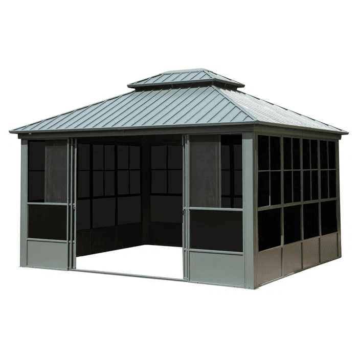 Hard top Aluminum Gazebo 12 ft x 14 ft