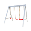 Sports power Vinyl-Covered Wood Swing Set - Classic & Durable for Outdoor Fun