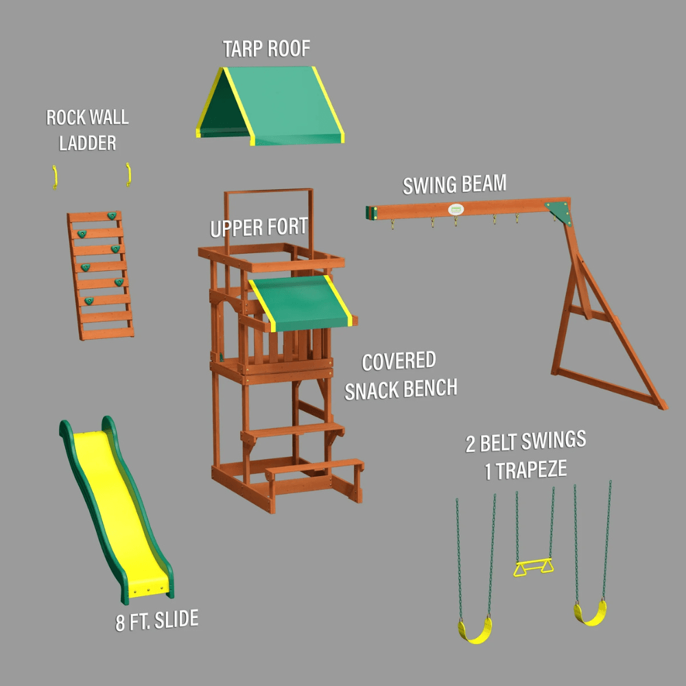 Tucson Swing Set - Big Fun in a Compact Design - Play Equipment