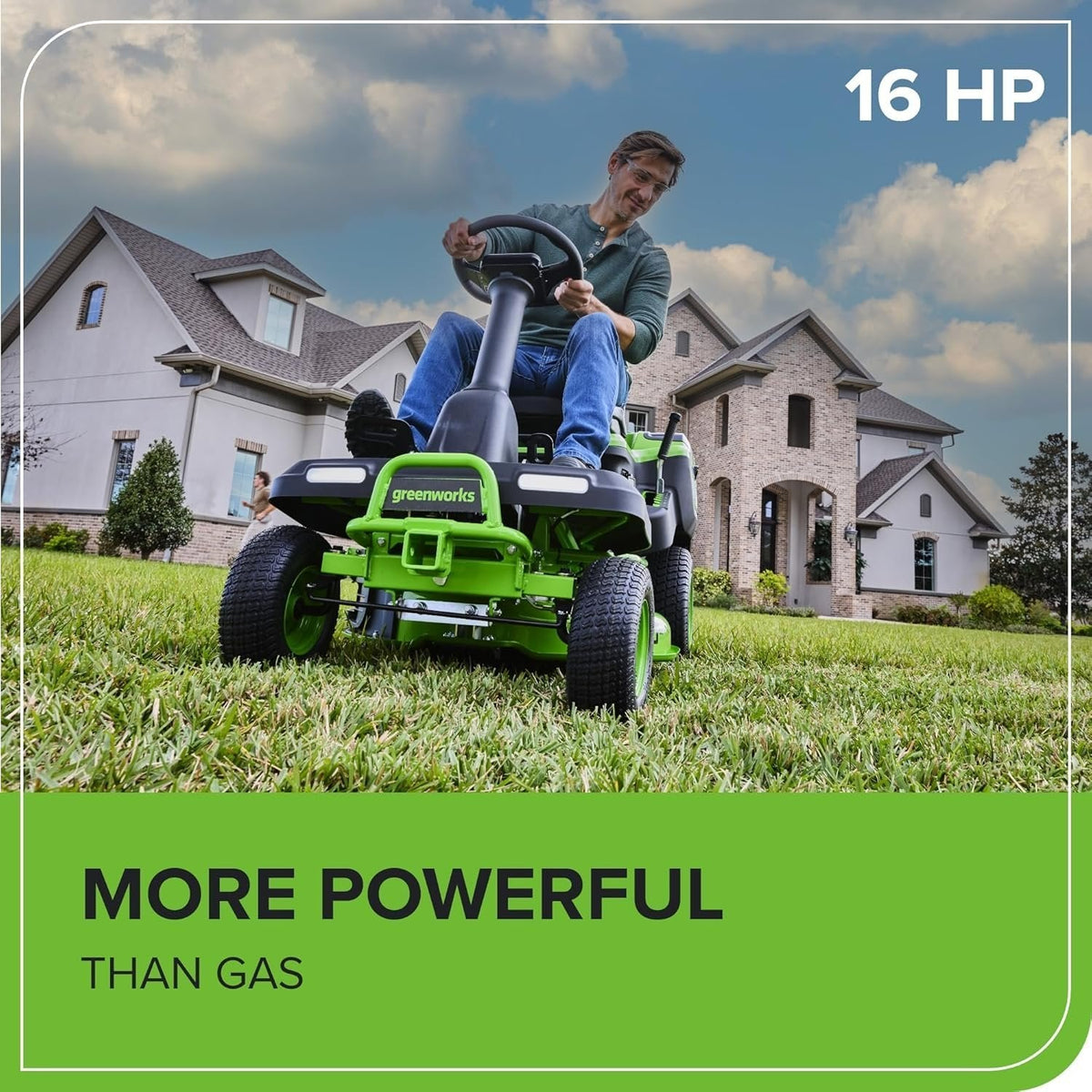 Greenworks 60V 30" CrossoverT Riding Lawn Tractor with 8.0 Ah
