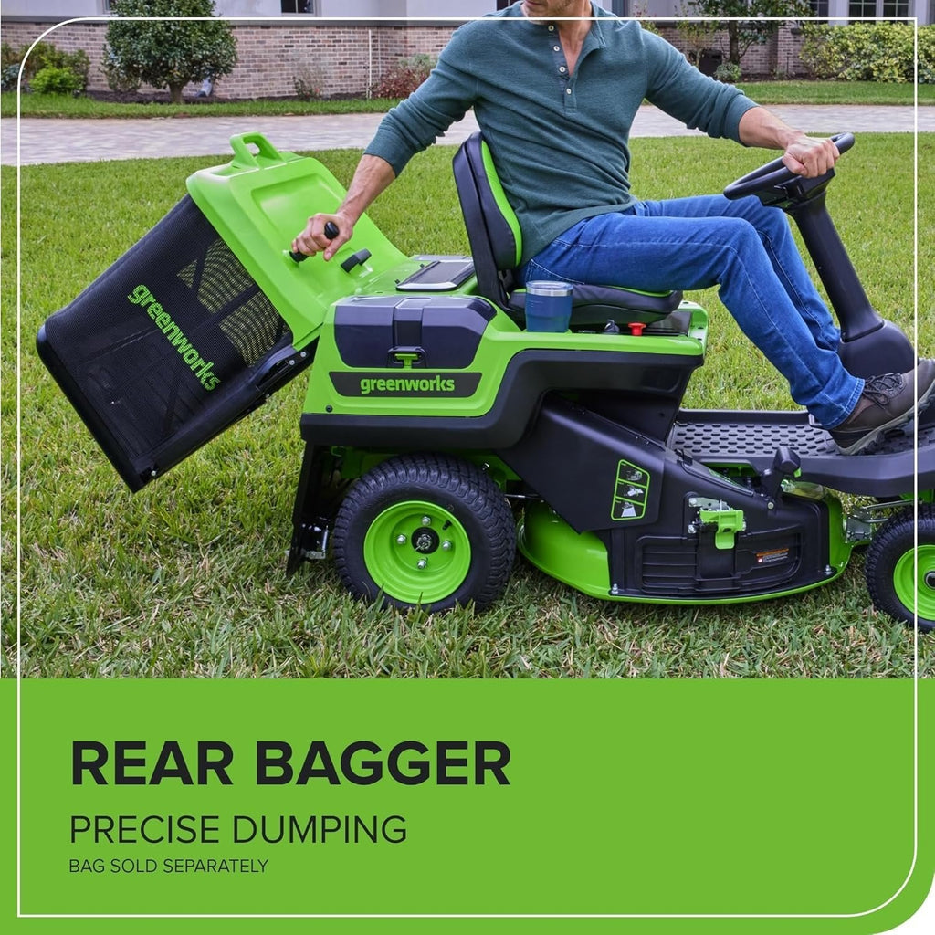 Greenworks 60V 30" CrossoverT Riding Lawn Tractor with 8.0 Ah