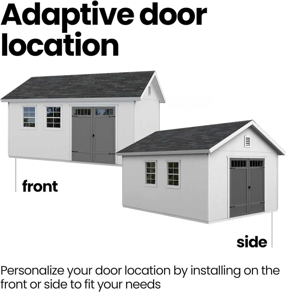 Handy Home Products Scarsdale 12x16 Do-it-Yourself Wooden Storage Shed with Floor