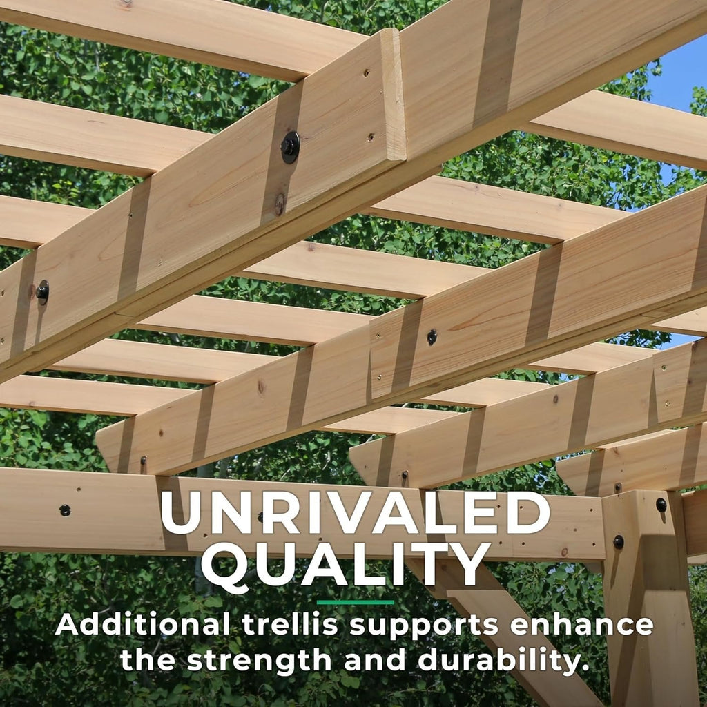 Yardistry 10 x 22 Meridian Pergola - Gazebo