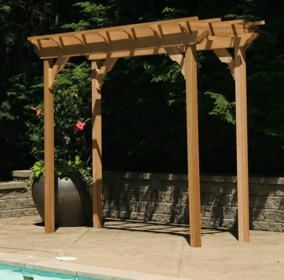 Creekvine Designs Red Cedar Monterrey Pergola - Gazebo