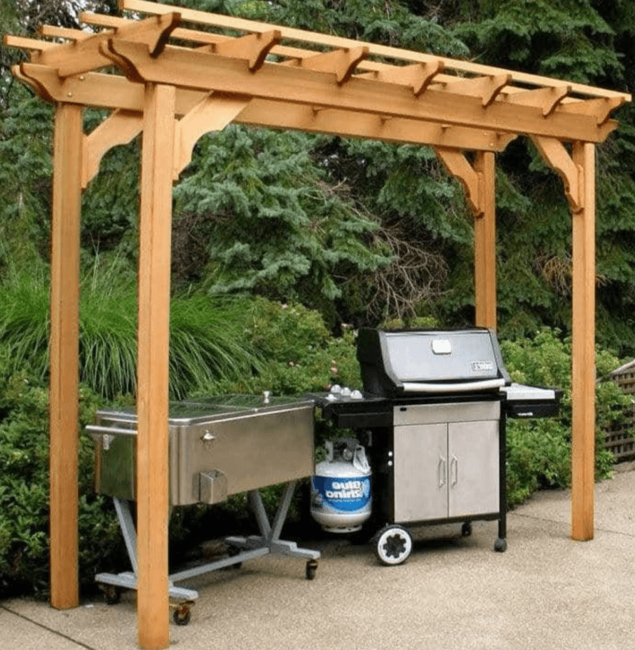 Creekvine Designs Red Cedar Monterrey Pergola - Gazebo