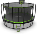 JumpFlex Hero 15 Backyard Outdoor Trampoline for Kids with Net & Ladder