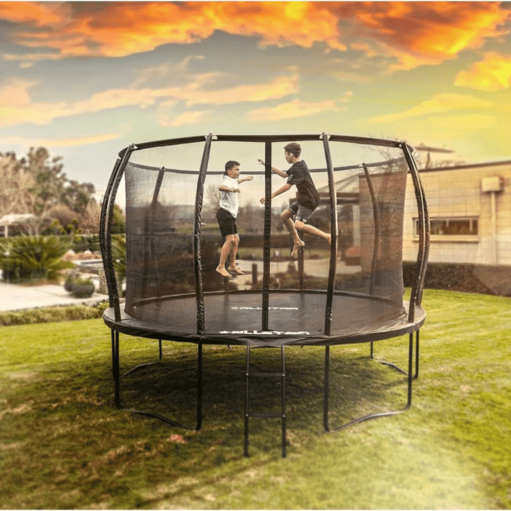 Allstar 10 Trampoline Outdoor Backyard Play Equipment with Net & Ladder