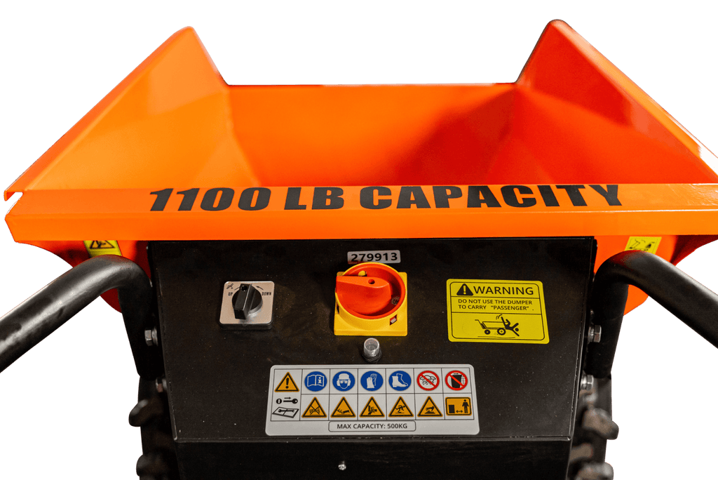 Detail K2 Big Dump 1100 Pound Electric Power Dump Cart
