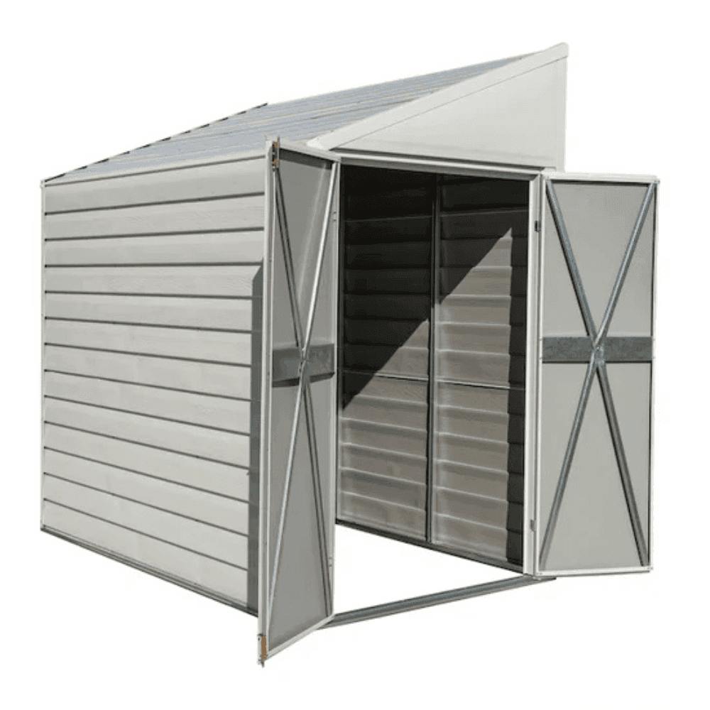 Arrow 4 ft. x 7 ft. Yardsaver Galvanized Steel Storage Shed