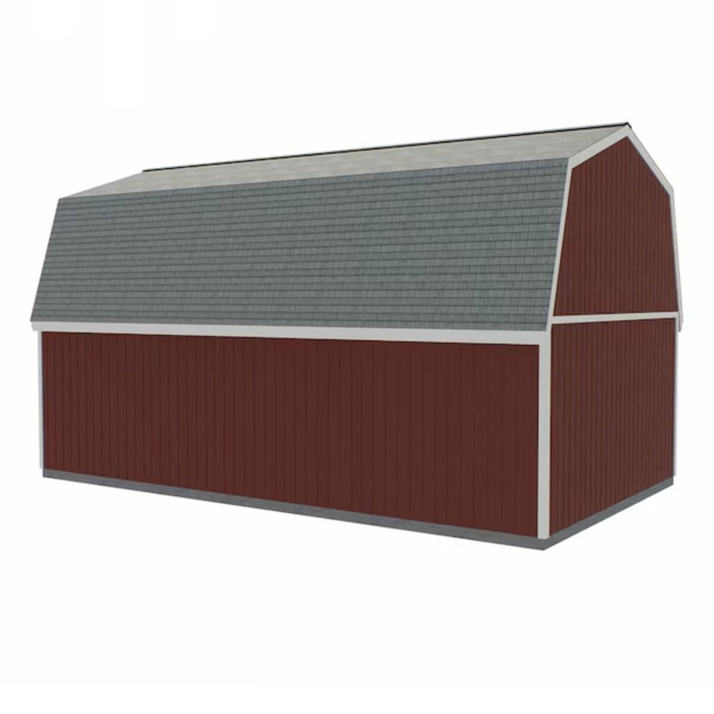 Best Barns Camp Reynolds 16-ft x 32-ft Gambrel Style Wood Outdoor Storage Shed
