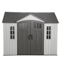 Lifetime 10 ft x 8 ft Outdoor Storage Shed, Gray