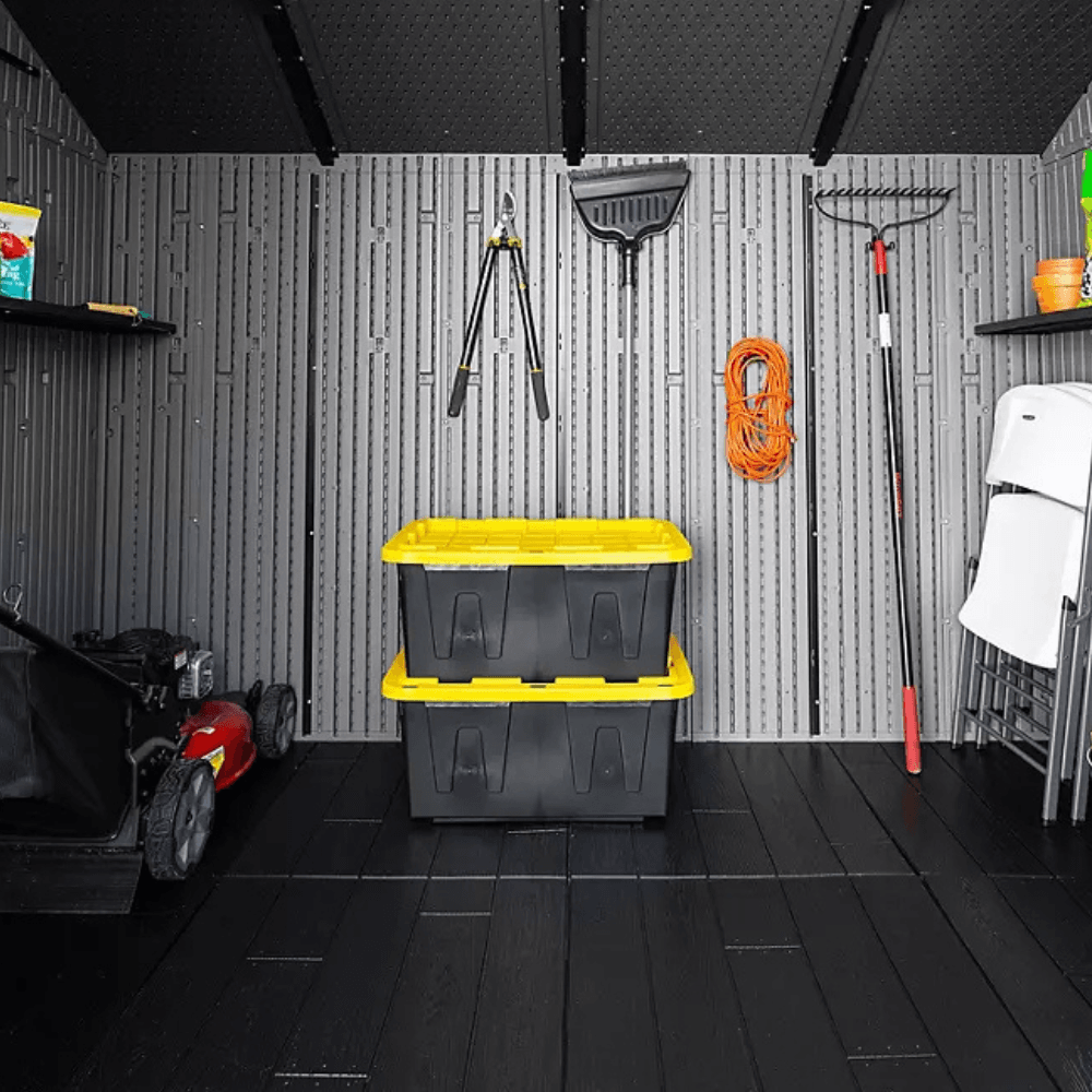 Lifetime 10 ft x 8 ft Outdoor Storage Shed, Gray