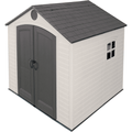 Lifetime 8 ft x 7.5' Outdoor Storage Shed, Light Brown