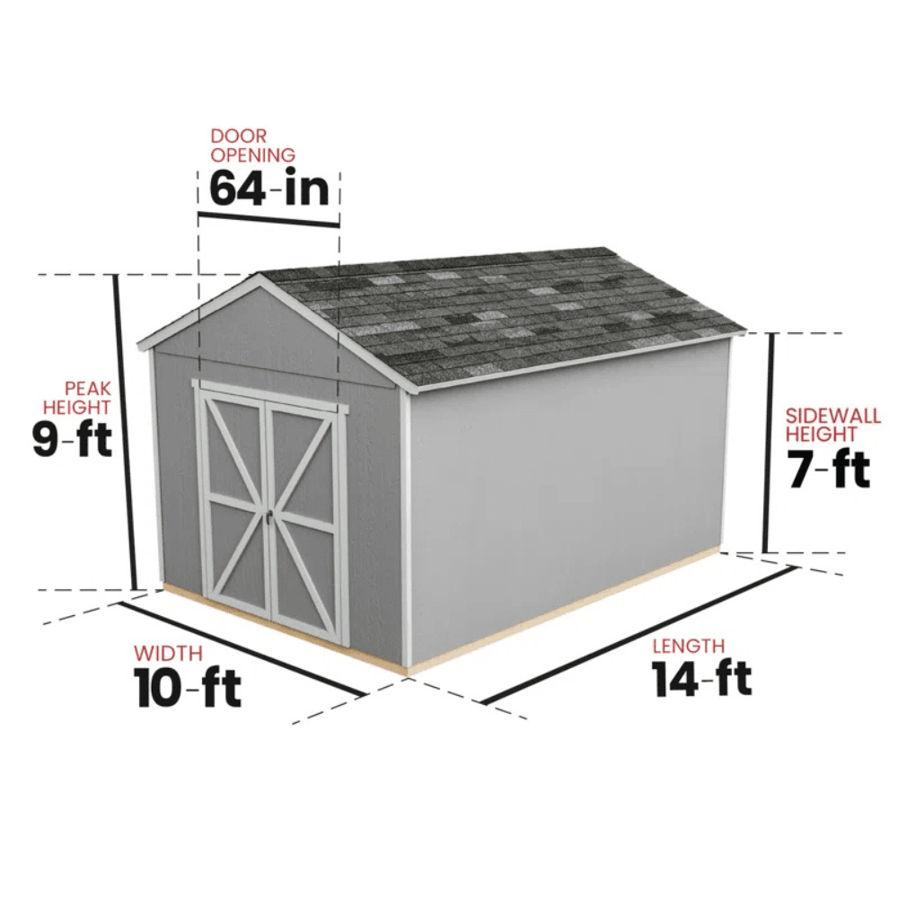 Rookwood 10 ft. W x 14 ft. D Wood Storage Shed