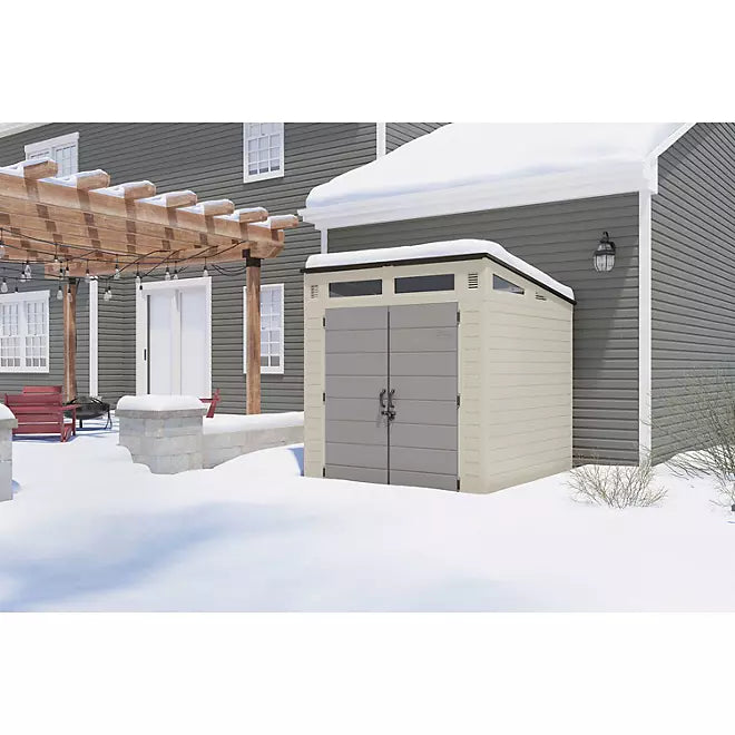 Suncast 7 ft x 7 ft Modernist Resin Outdoor Storage Shed