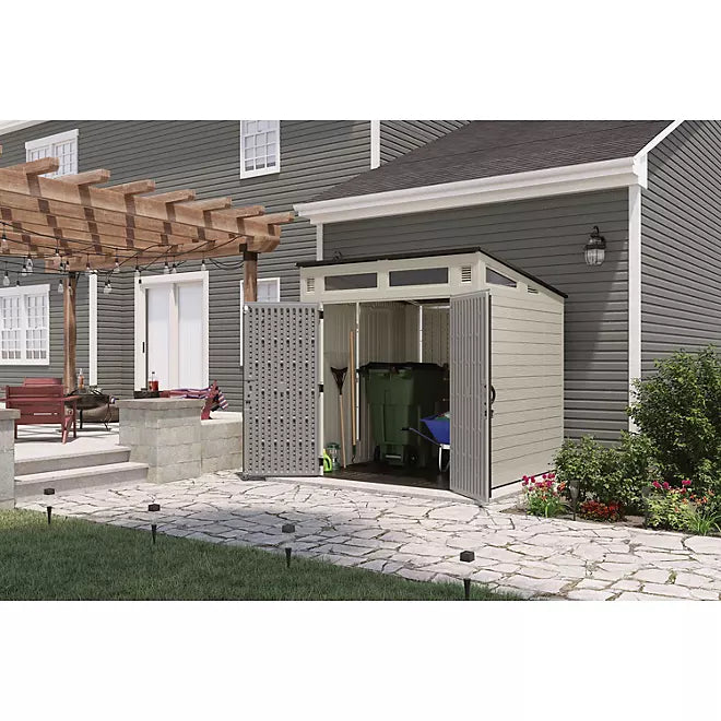 Suncast 7 ft x 7 ft Modernist Resin Outdoor Storage Shed