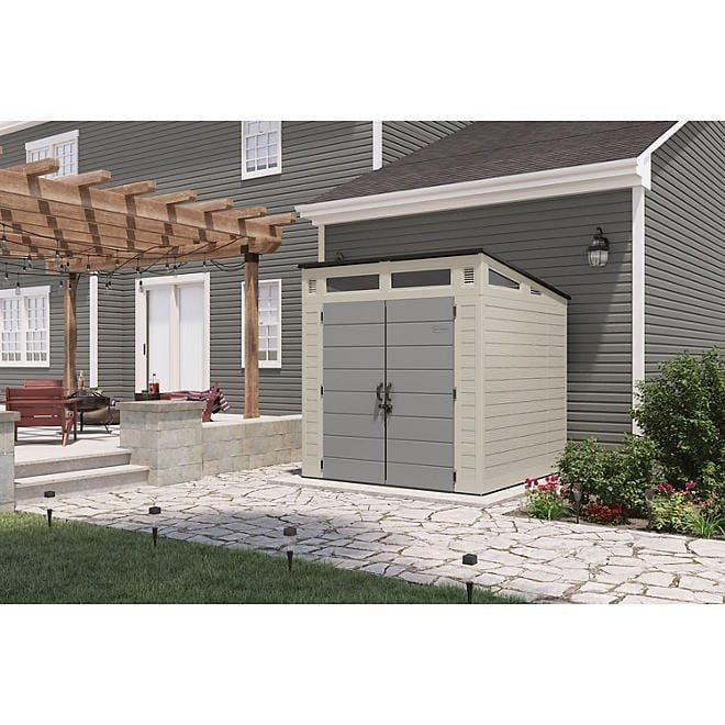 Suncast 7 ft x 7 ft Modernist Resin Outdoor Storage Shed