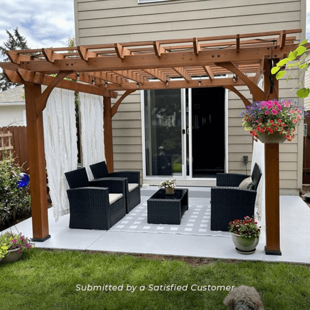 Backyard Discovery 12 ft x 10 ft Cedar Pergola - Gazebo