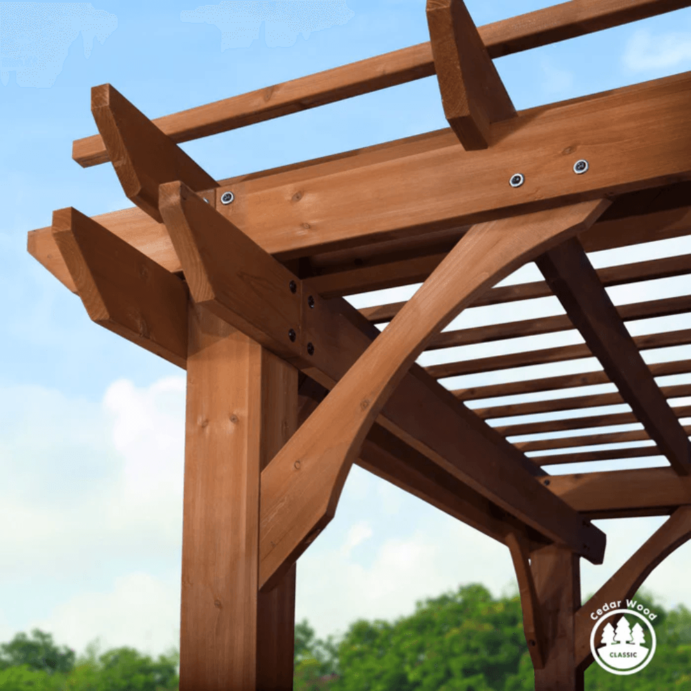 Backyard Discovery 12 ft x 10 ft Cedar Pergola - Gazebo