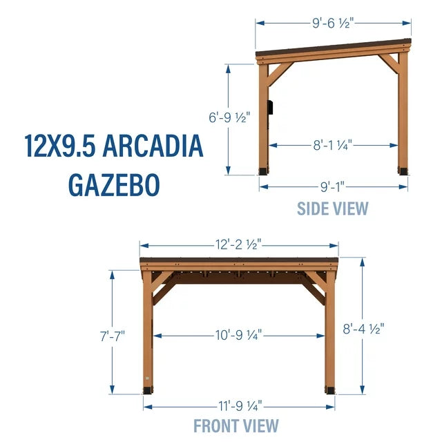 Backyard Discovery 12 ft x 9.5 ft Arcadia Gazebo