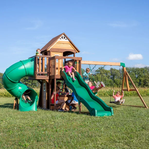 Backyard Discovery Cedar Cove Swing Set - Play Equipment