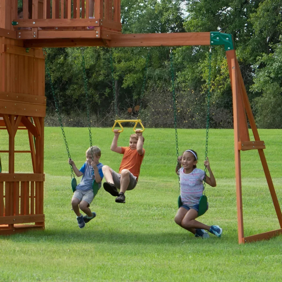 Backyard Discovery Skyfort II Swing Set - Play Equipment