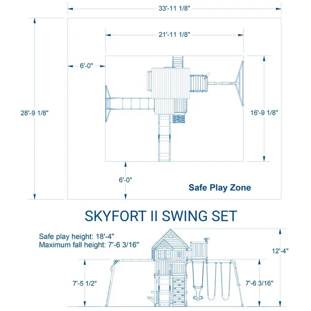 Backyard Discovery Skyfort II Swing Set - Play Equipment